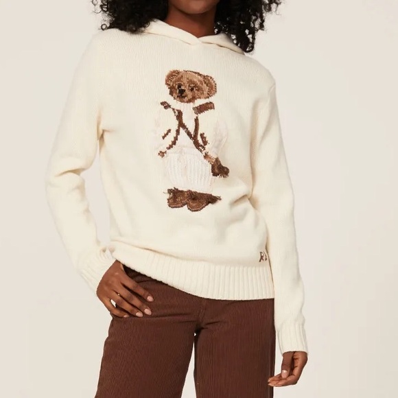 Bear Hooded SweaterPolo Ralph LaurenPHOTOS ARE UPLOADED PLEASE SWIPE TO VIEW,All Products : American Fashion Style Bags On Sale